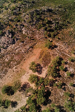 Helikite aerial photograph of Roman quarry site of Pitaranha (photograph by D. Taelman, D. Van Limbergen & G. Verhoeven)