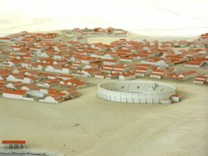 1:300 scale model of the ancient town of Carnuntum.