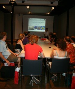 During seminar work at the Kulturfabrik.