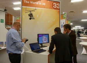A remote sensing device exhibited and explained at stand 33.